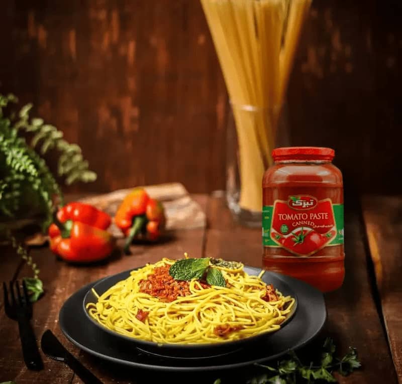 تصویر 1 از رب گوجه فرنگی تبرک مناسب آشپزی خانگی و صنعتی