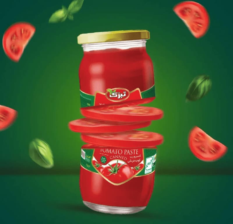 تصویر 2 از رب گوجه فرنگی تبرک مناسب آشپزی خانگی و صنعتی