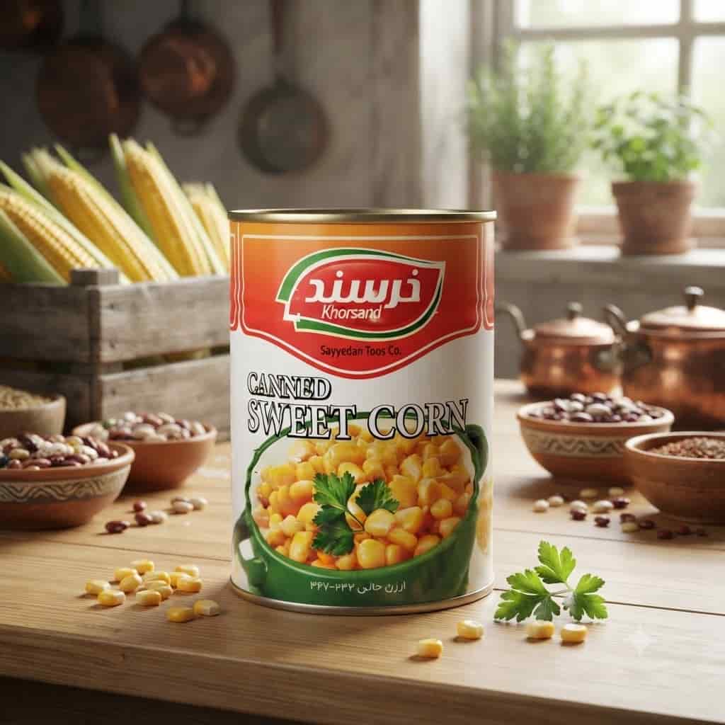 کنسرو ذرت خرسند مناسب برای  تهیه ذرت مکزیکی