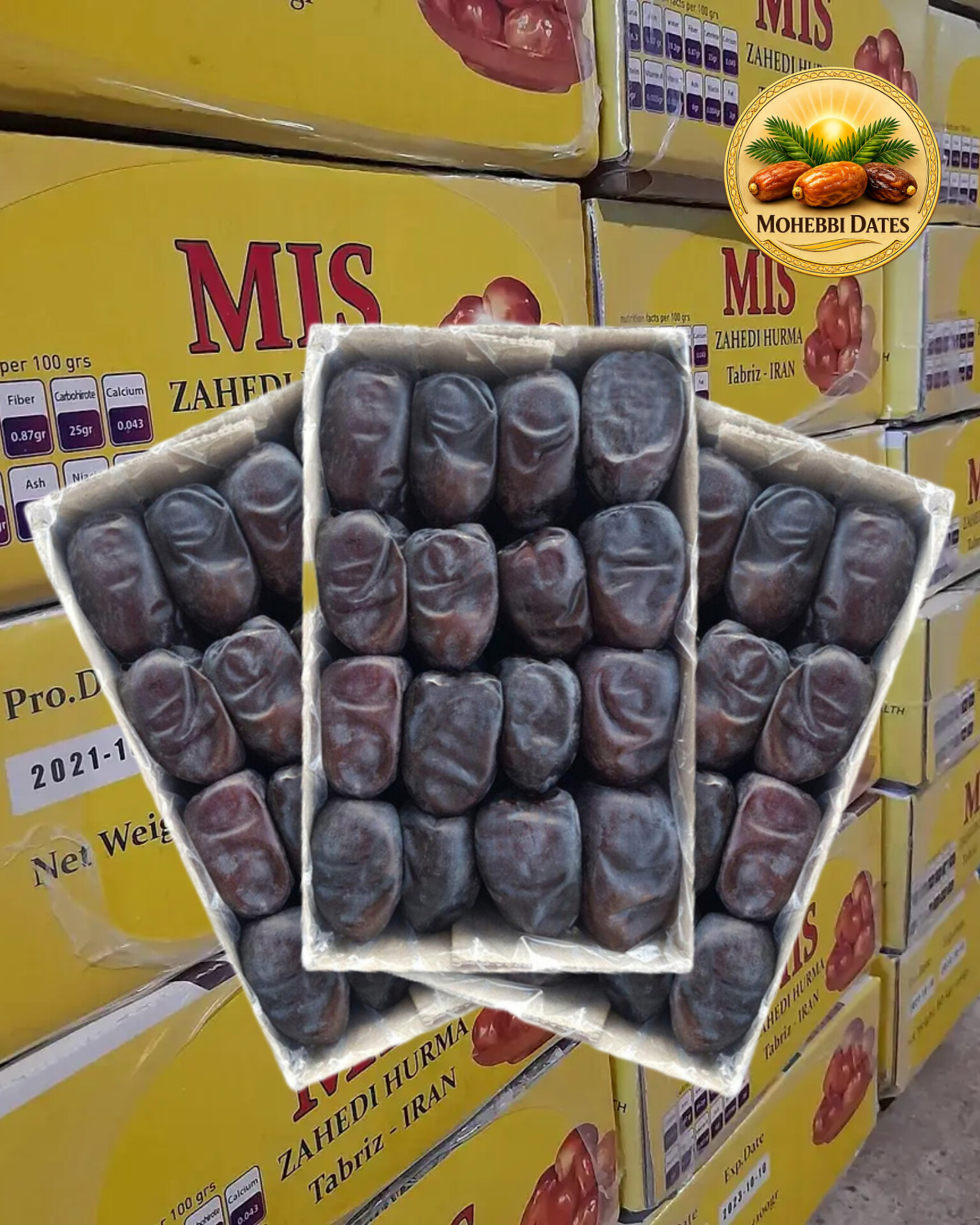 تصویر 1 از خرید خرما مضافتی دو ردیفه جیرفت + قیمت عمده