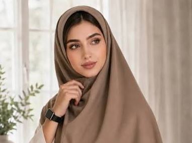 تصویر 3 از مقنعه نخی نسکافه‌ای با کیفیت ممتاز و راحتی مختص محیط‌های رسمی
