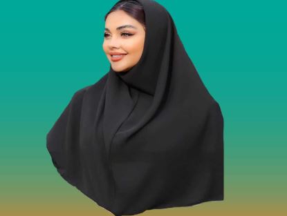 تصویر 2 از مقنعه نخی بلند با پارچه طبیعی و حس راحتی در استفاده مداوم