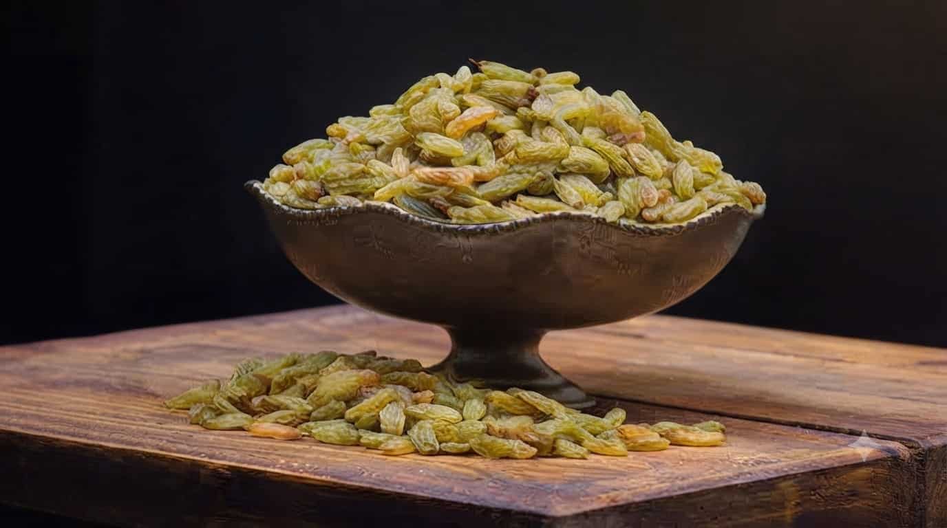 کشمش سبز بدون هسته خوش رنگ با طعم شیرین