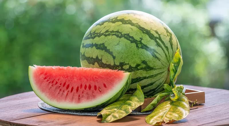 هندوانه رسیده شیرین با طعم دلچسب و آب فراوان