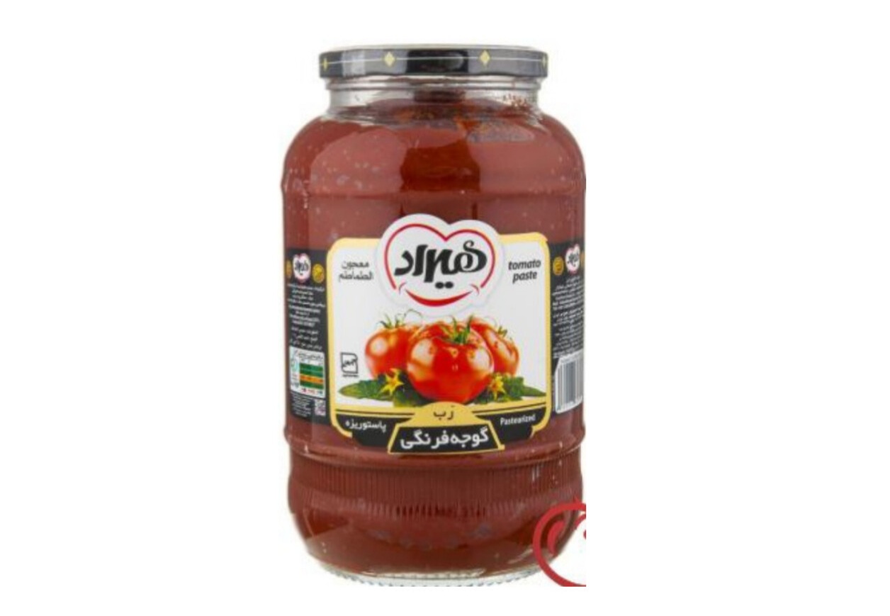 بهترین رب گوجه فرنگی هیراد صادراتی با کیفیت بالا و رنگ طبیعی