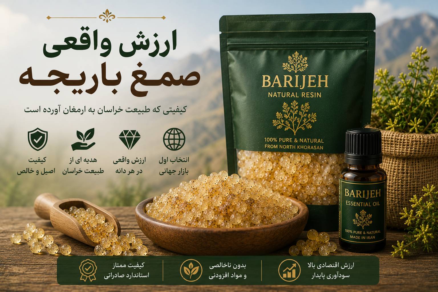 ارزش واقعی صمغ باریجه