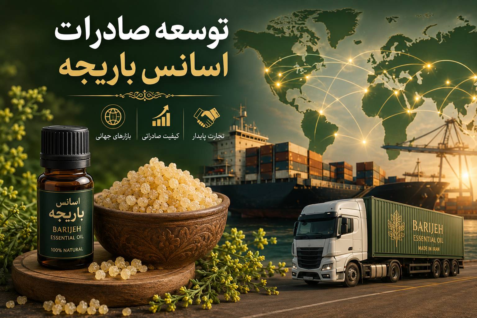 توسعه صادرات اسانس باریجه