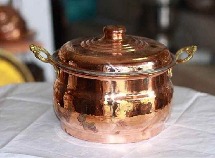 قابلمه مسی ۲ نفره با ظرفیت ایده‌آل برای زوج‌ها