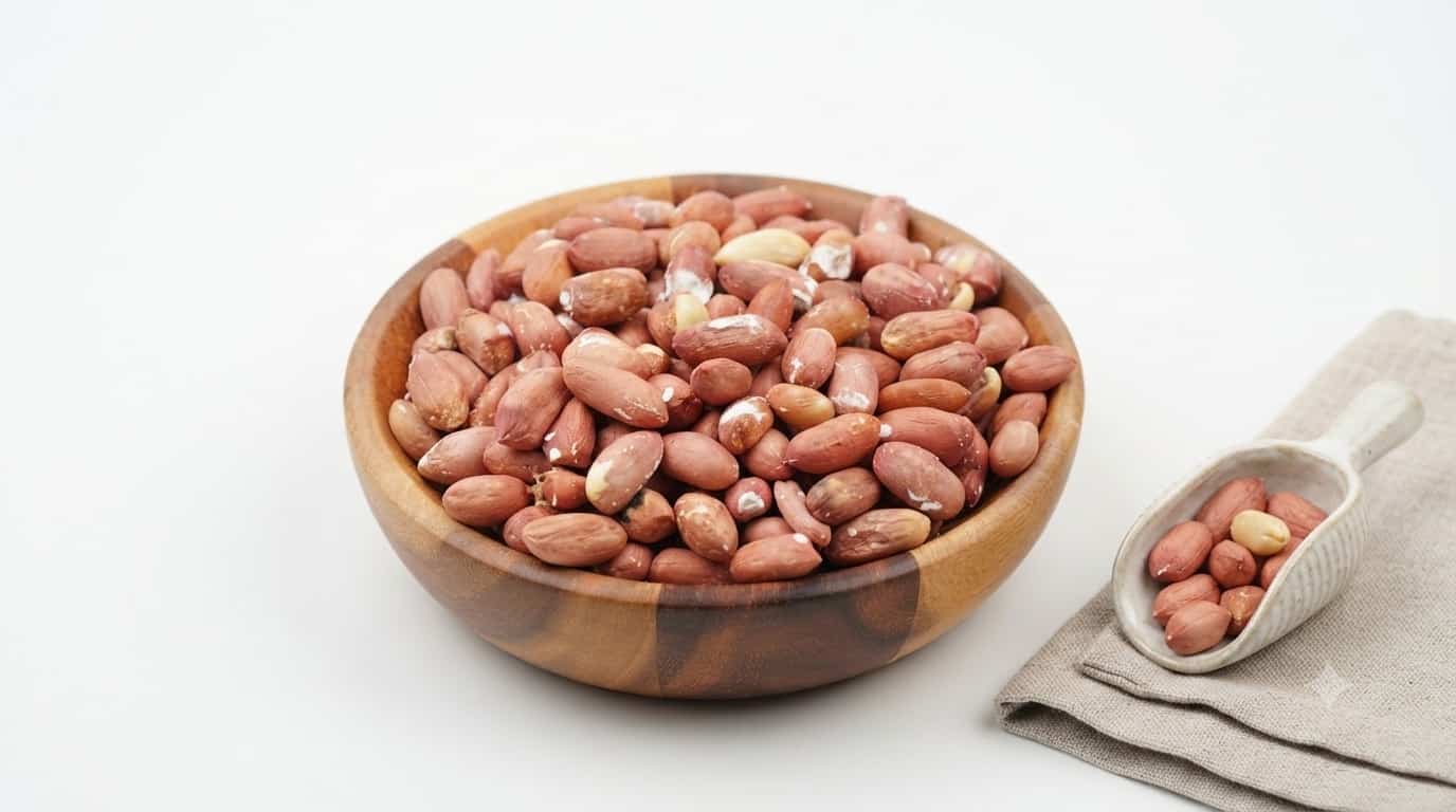 مغز بادام زمینی با طعم خوشایند و کیفیت استاندارد