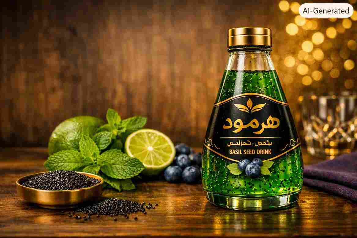 نوشیدنی تخم شربتی هرمود با قابلیت مصرف آسان در بسته بندی کاربردی