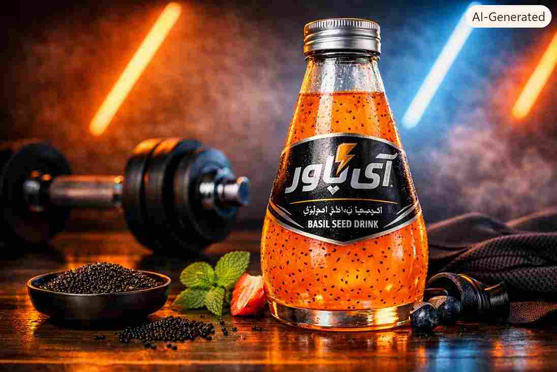 نوشیدنی تخم شربتی آی پاور با فرمول انرژی زا