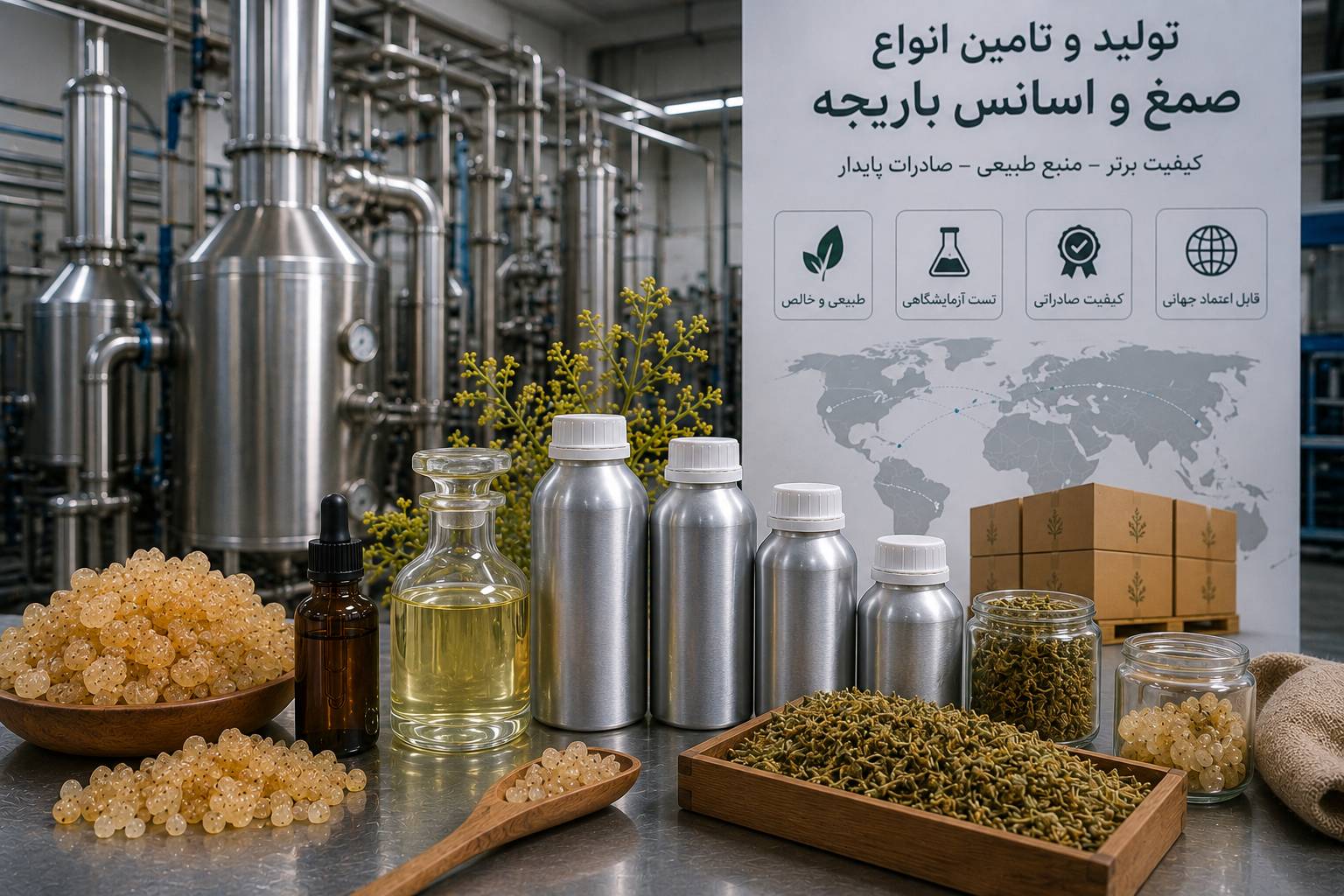 اسانس باریجه تجارت جهانی