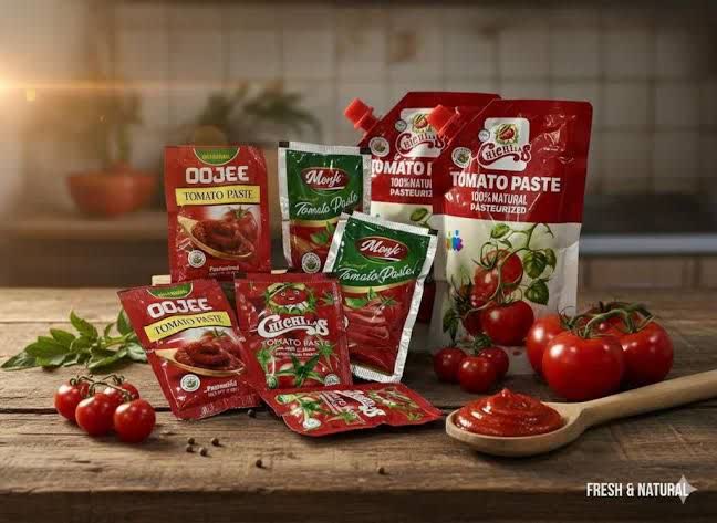 رب گوجه فرنگی پاکتی با بسته بندی کاربردی و طعم طبیعی