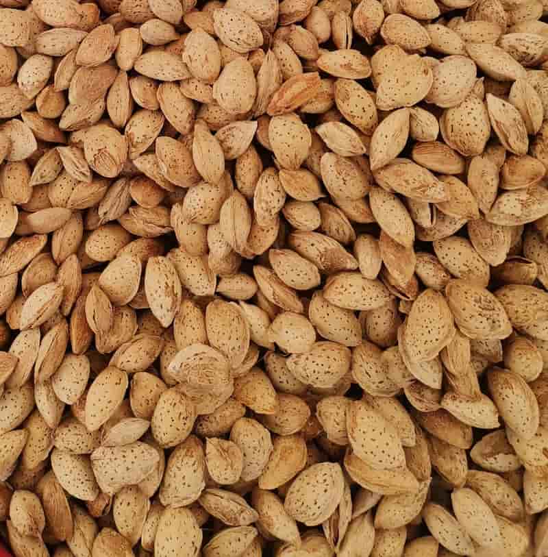 بادام درختی پوست دار انتخابی سالم برای میان‌ وعده‌ ها