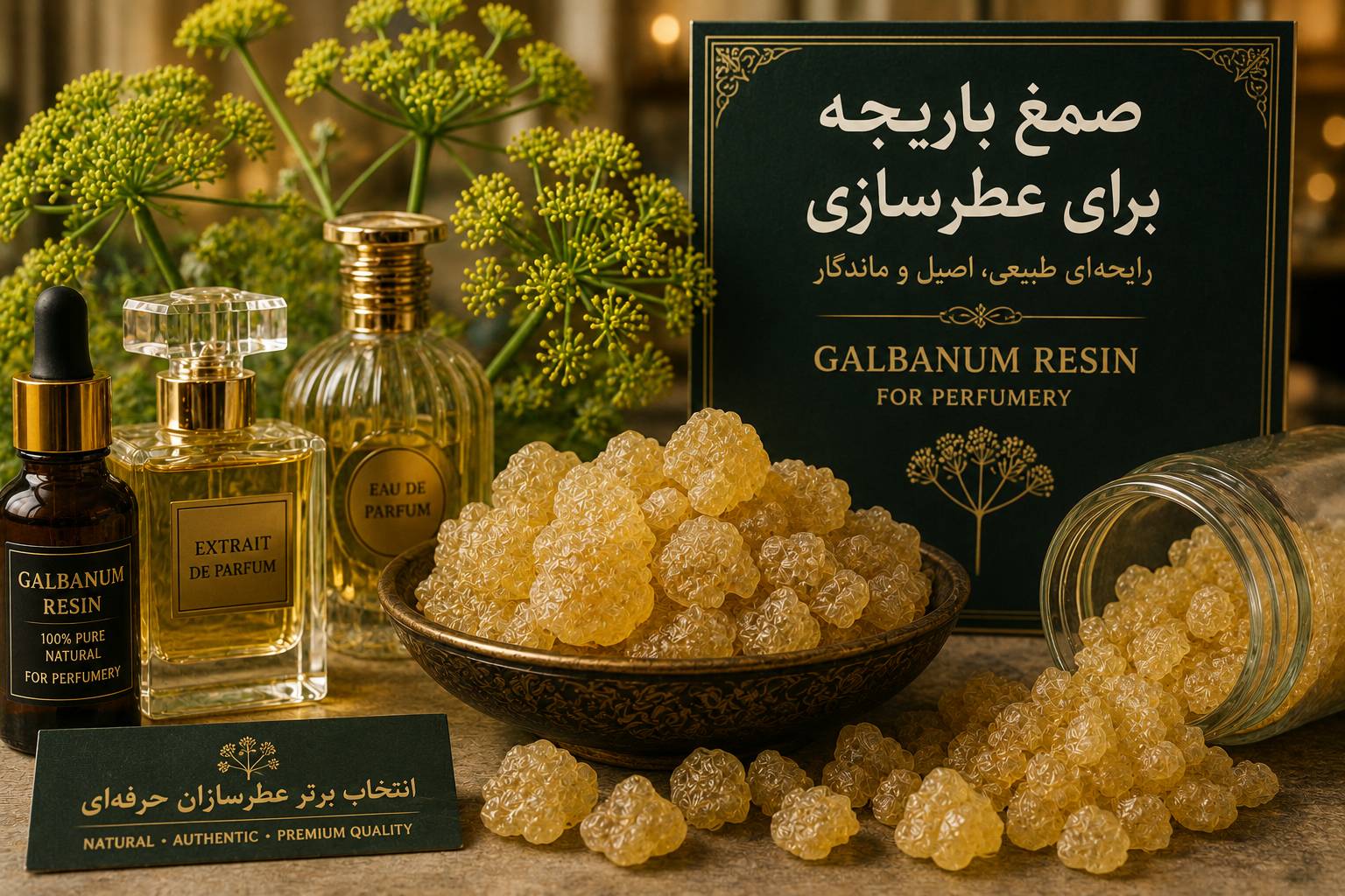 تصویر 1 از صمغ باریجه برای عطرسازی