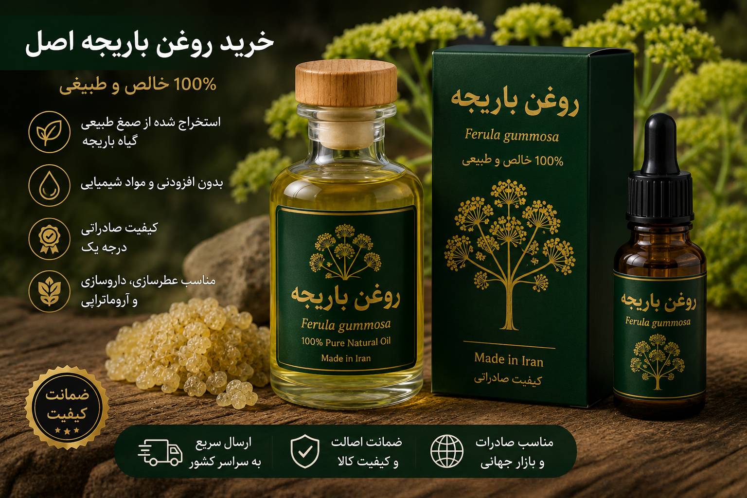 خرید روغن باریجه اصل