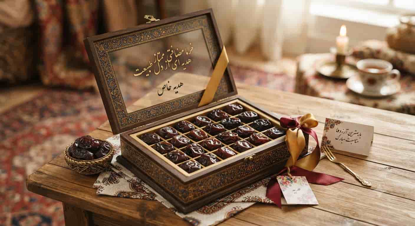 خرما مضافتی جعبه ای انتخاب عالی برای هدیه و پذیرایی