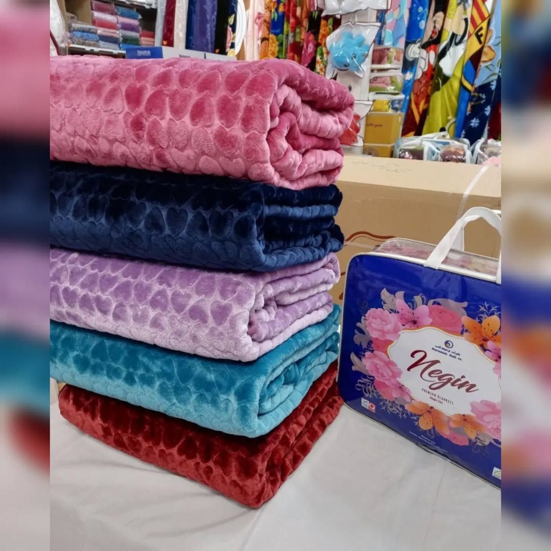 خرید عمده و کف بازار پتو نگین الوان دونفره