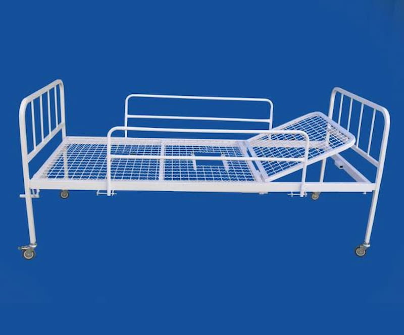تخت بیمارستانی تک شکن با قابلیت تنظیم زاویه پشتی