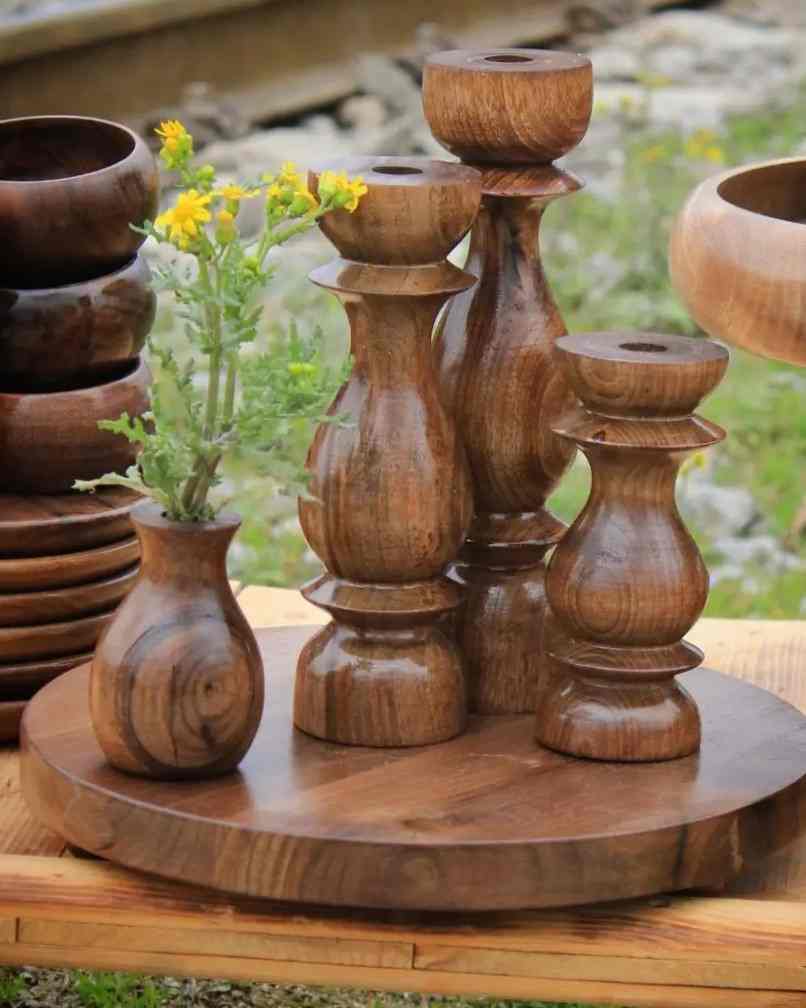تصویر 3 از ظروف پذیرایی چوبی زیبا