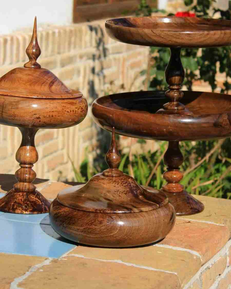 تصویر 2 از ظروف پذیرایی چوبی زیبا