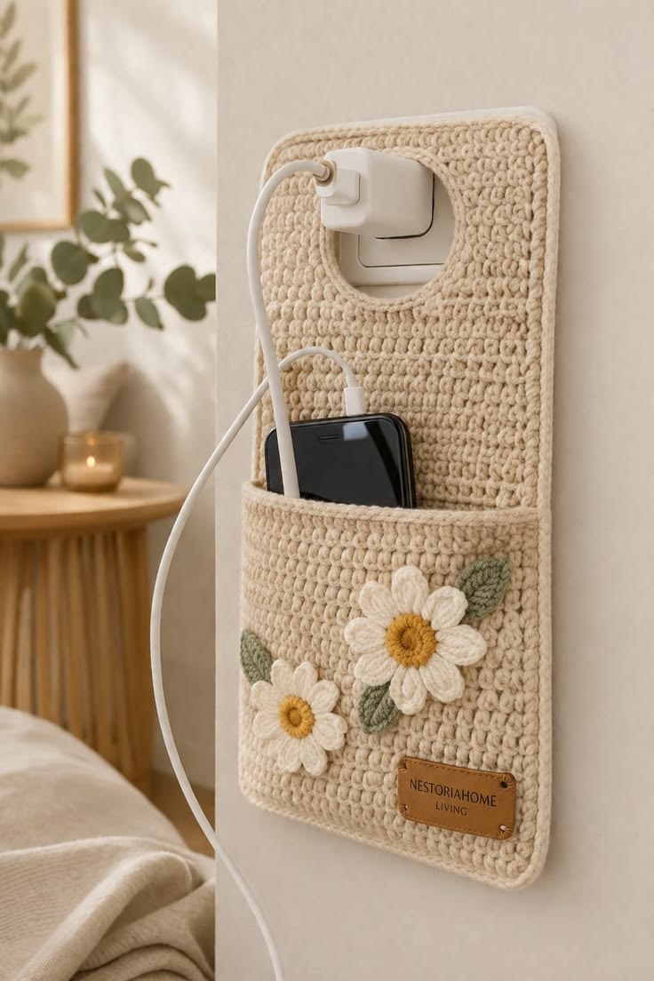 کیف گوشی پاکتی طرح گل