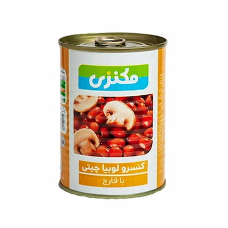 خرید کنسرو لوبیا چیتی با قارچ مکنزی + قیمت فروش استثنایی