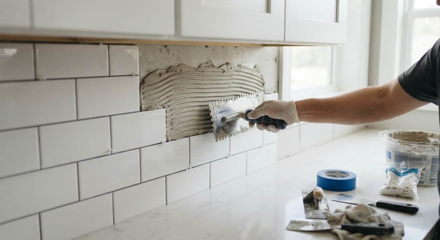 چسب سرامیک بین کابینتی با دوام مناسب برای آشپزخانه