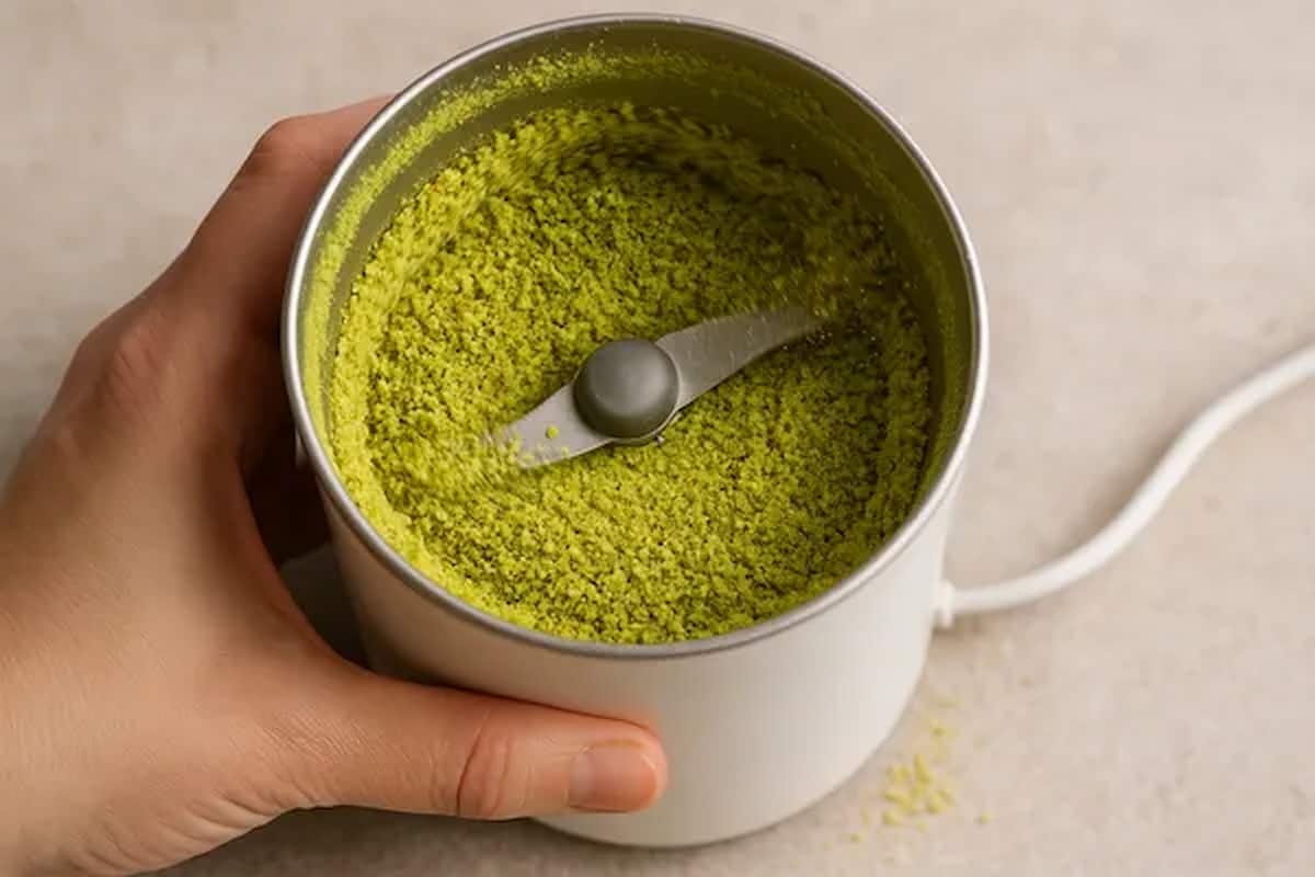 پودر پسته خانگی تهیه شده از مغز پسته مرغوب