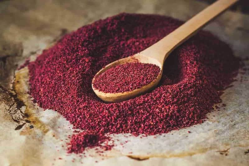 سماق قرمز اصل سالم و خالص برای آشپزی
