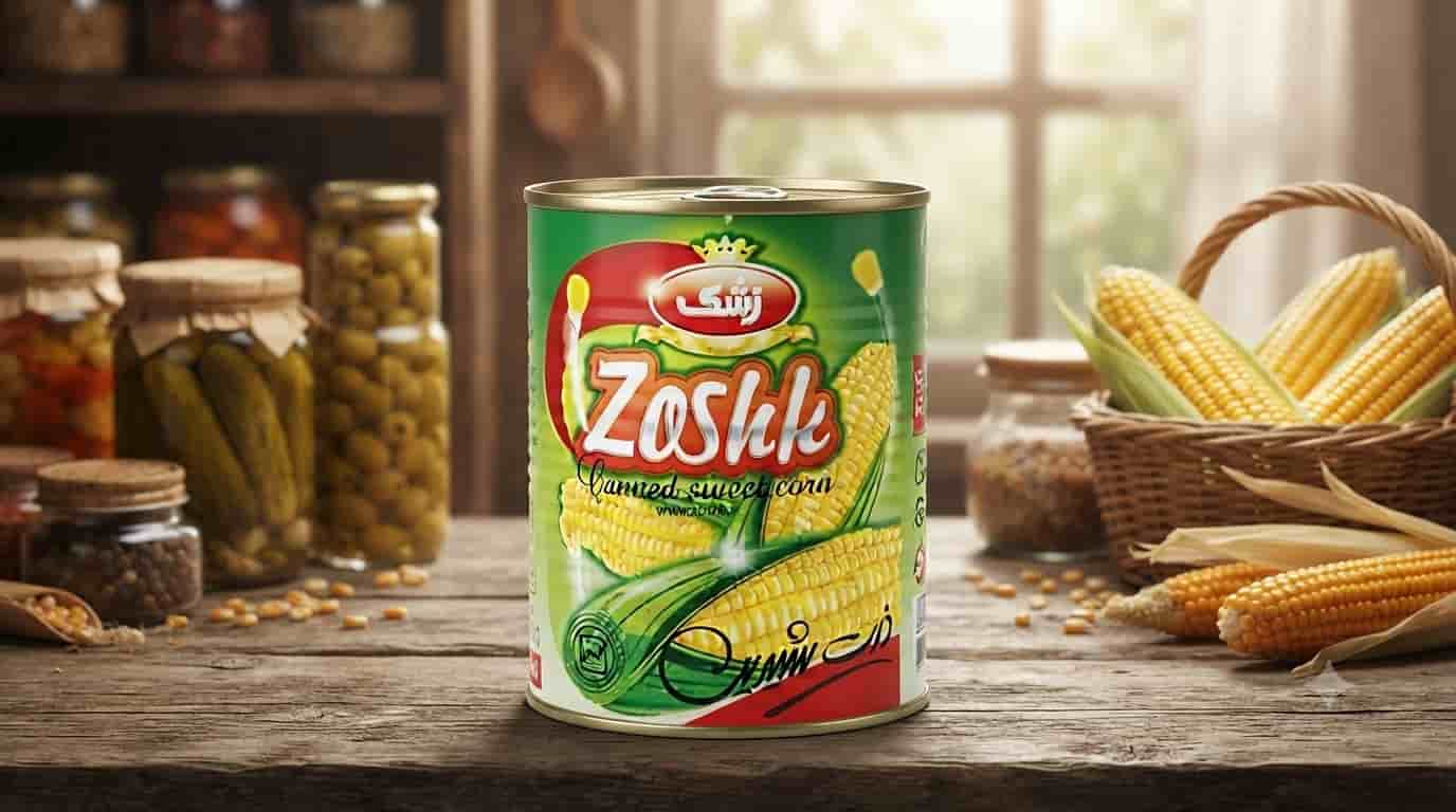 کنسرو ذرت زشک همراه همیشگی سالاد و خوراک