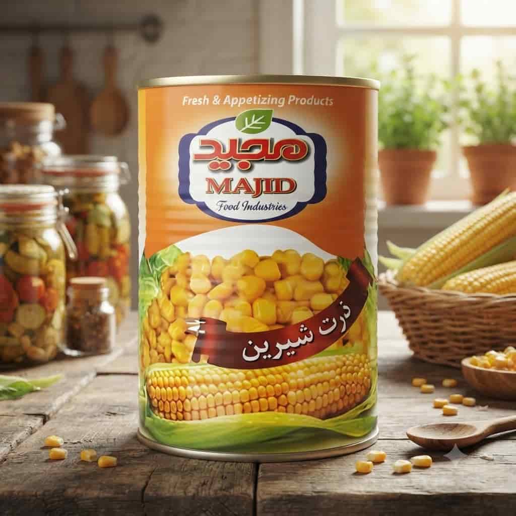 کنسرو ذرت مجید محصولی خوشمزه برای وعده های سریع
