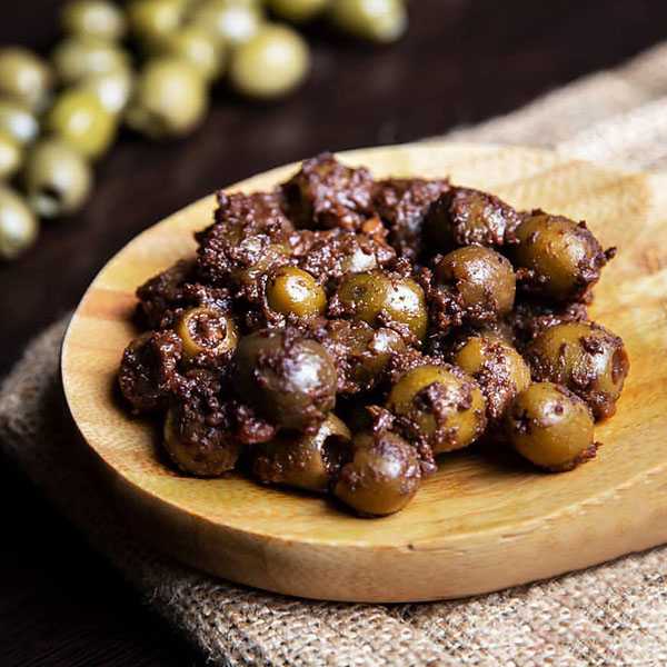 زیتون پرورده تک نفره ویژه + چاشنی اصیل شمالی با طعم ملس و ترکیبات ممتاز