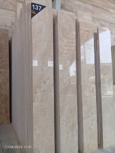 تصویر 4 از سنگ تراورتن کرم‌، کمرشاهی مشهد‌ صادراتی با کیفیت بالا