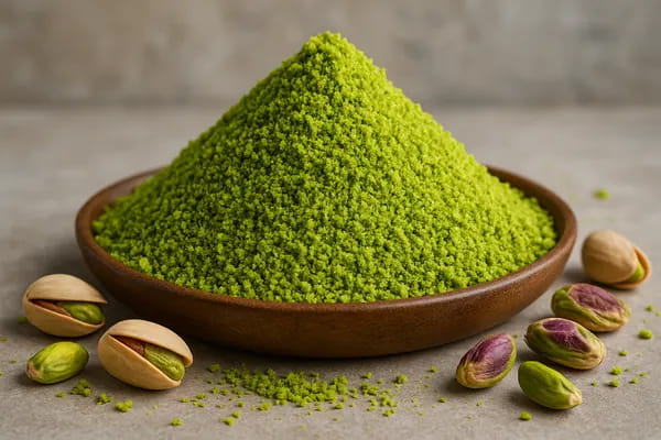 پودر پسته رفسنجان تهیه شده از مغز پسته مرغوب
