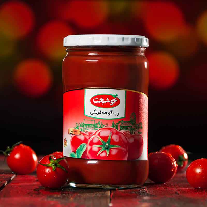 فروش کنسرو رب گوجه شیشه ۱۶۰۰گرمی + مناسب صادرات