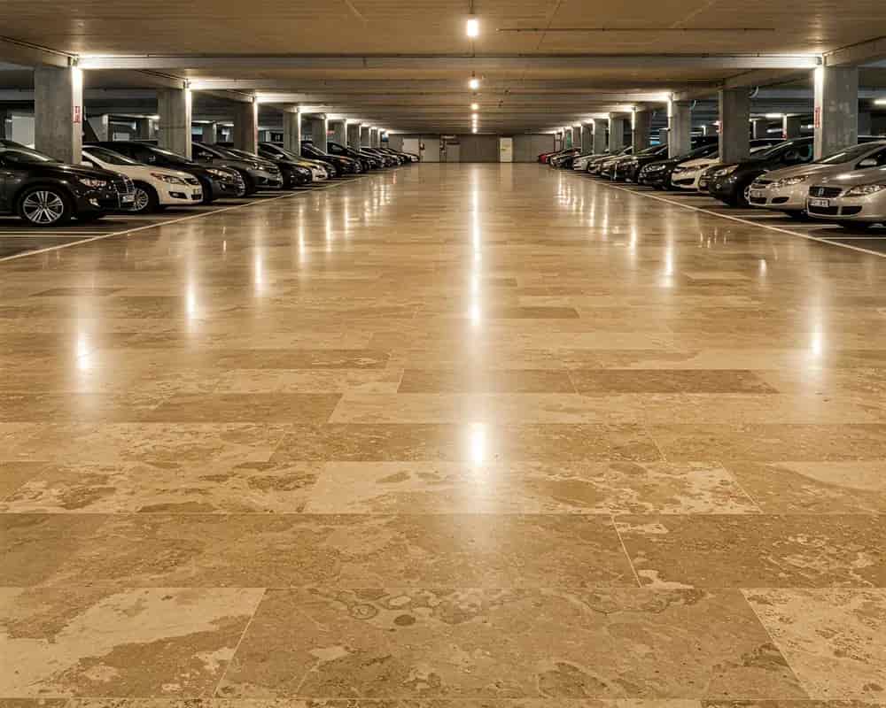 سنگ گرانیت کف پارکینگ مناسب فضاهای پرتردد ساختمانی