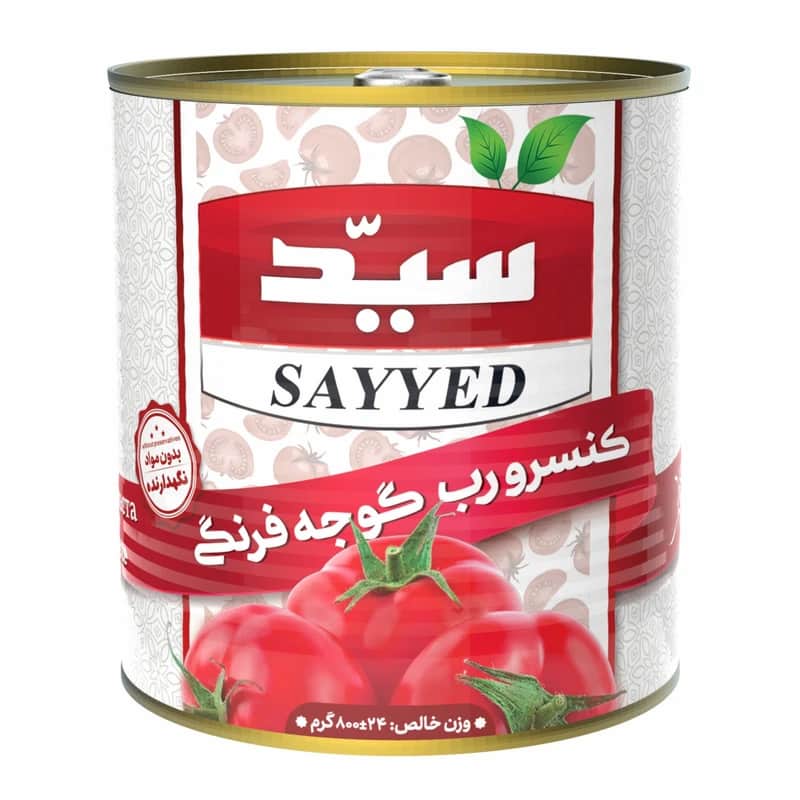 رب گوجه فرنگی سید غلیظ و خوش‌رنگ برای آشپزی