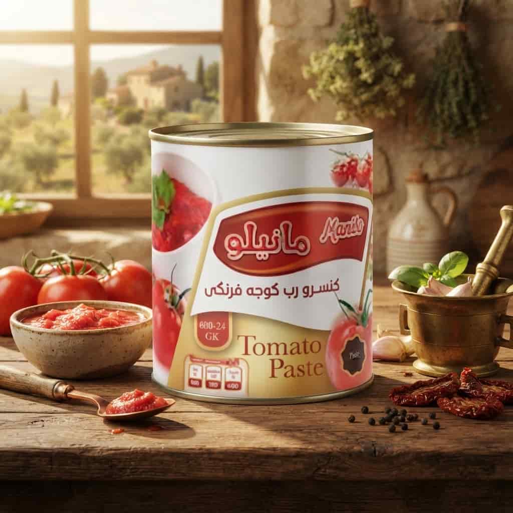 رب گوجه فرنگی مانیلو با رنگ طبیعی و طعم خوشایند