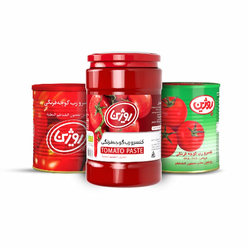 رب گوجه فرنگی روژین با فرمولاسیون تخصصی و طعم ناب