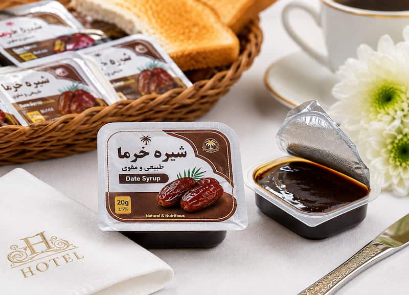 شیره خرما تک نفره مناسب هتل ها و اقامتگاه ها