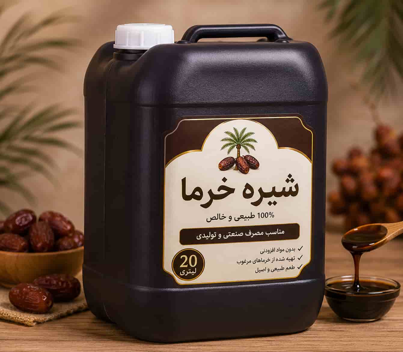 شیره خرما 20 لیتری مناسب تامین مستمر تولیدکنندگان