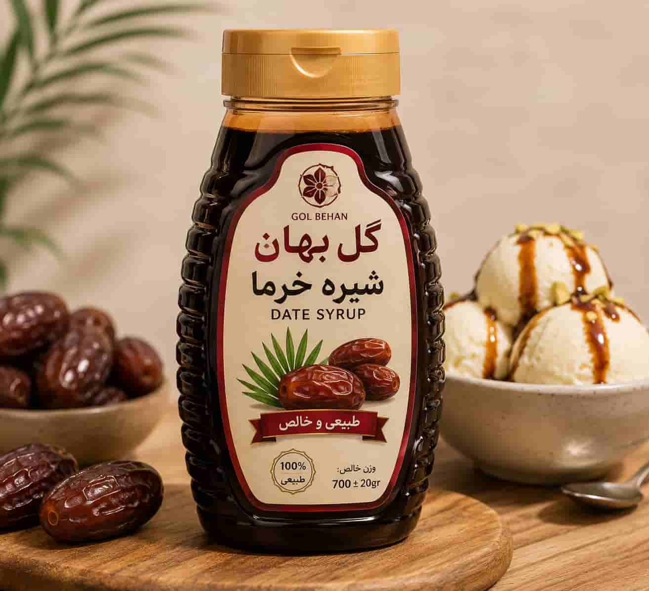 شیره خرما گل بهان مناسب استفاده در بستنی