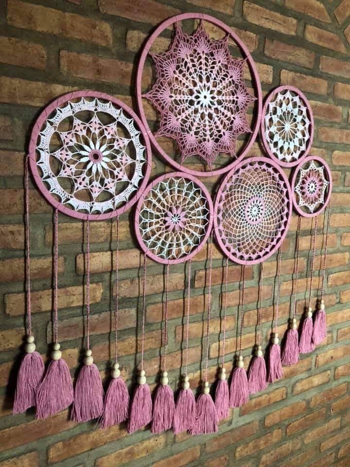 دیوارکوب بافتنی ست چندتایی کد 7