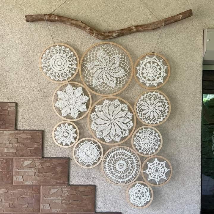دیوارکوب بافتنی ست چندتایی کد 19