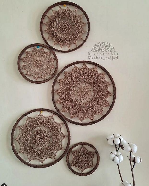 دیوارکوب بافتنی ست چندتایی کد 48