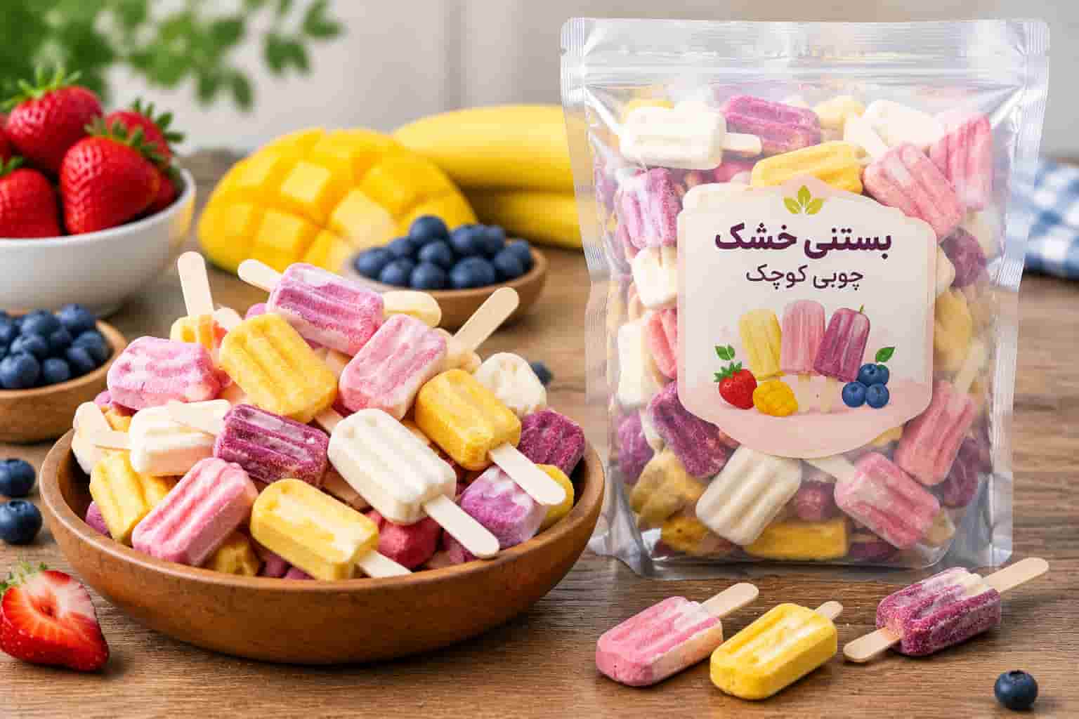 بستنی خشک چوبی کوچک انتخابی متفاوت برای پذیرایی