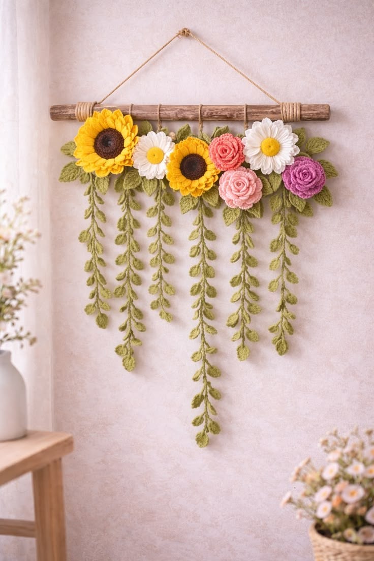 دیوارکوب بافتنی تکی ابریشمی کد 179