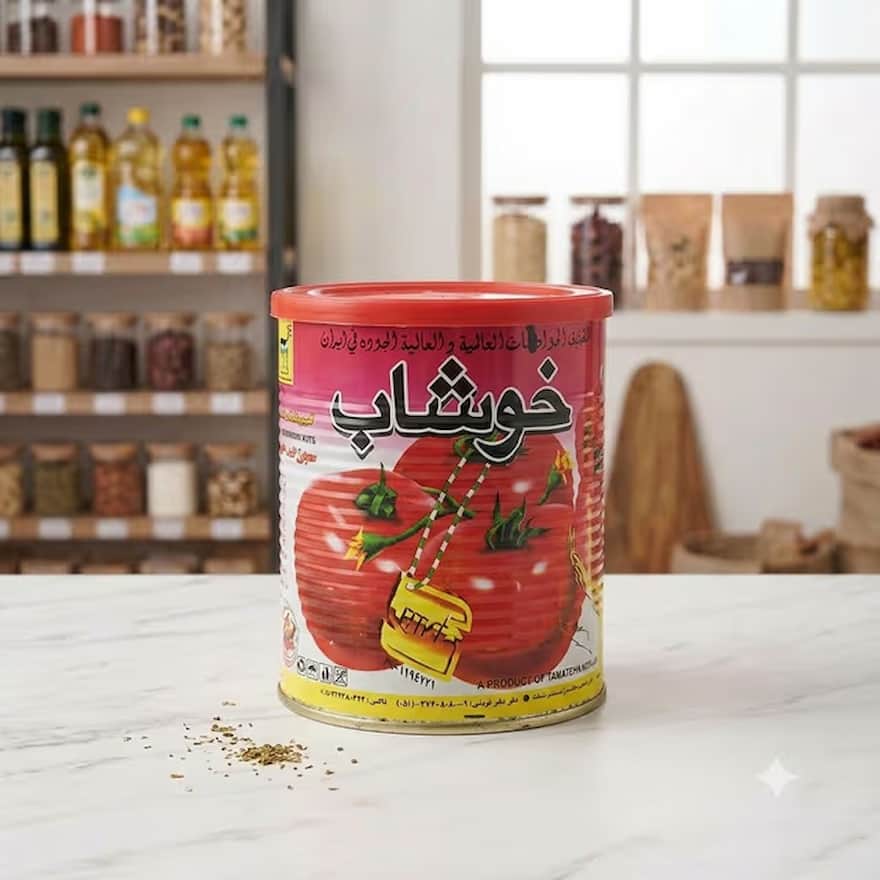 رب گوجه فرنگی خوشاب ۸۰۰ گرمی با طعم مطلوب