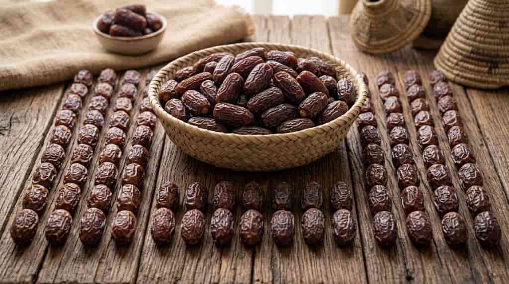 خرما پیارم خوب با بافت گوشتی و سایز کاملا یکدست و شکیل
